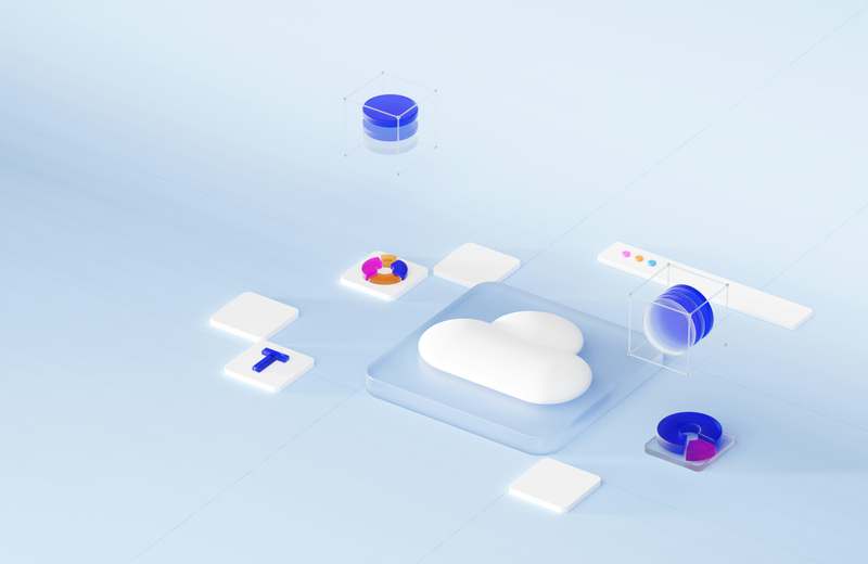 Author writing about cloud security at a desk with digital devices